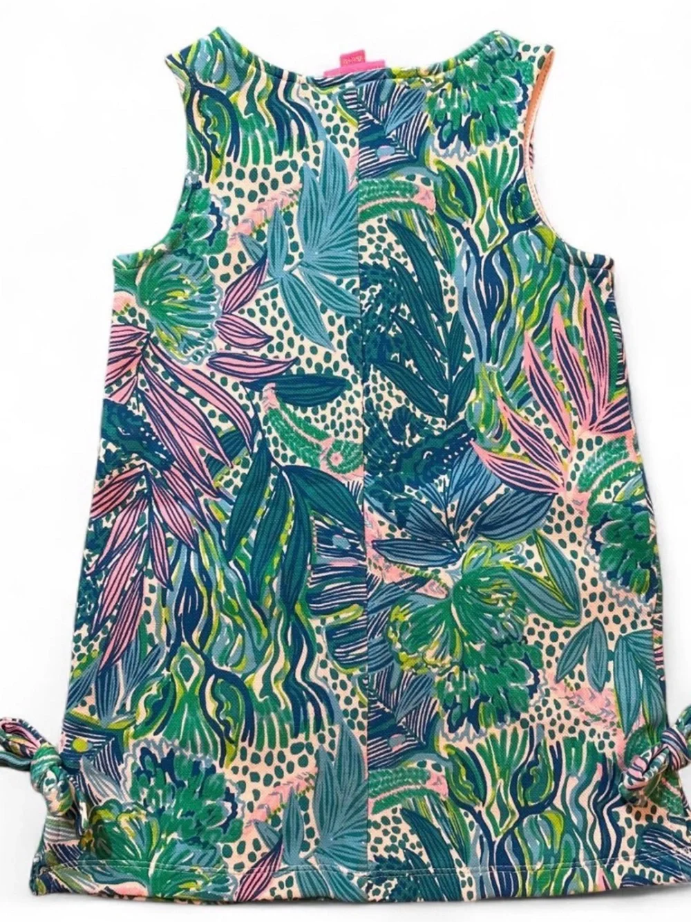 Lilly Pulitzer Sleeveless Tropical Tank Dress in Blue, Green & Pink